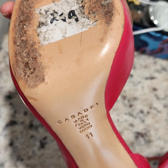 CASADEI pink classic heels new w/defect size 11 - Picture 5 of 7